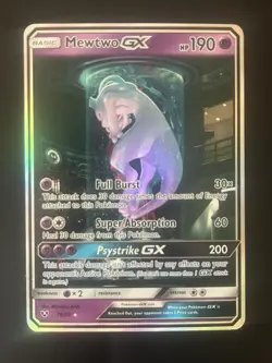Mewtwo GX (78/73) Shining Legends Secret Rare Holo Pokemon Card! Mewtube! - Image 1