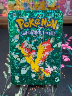 Moltres #146 - Vintage Vending Machine Prism Sticker 2000 - Pokemon Card - Image 1