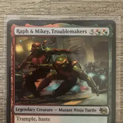 NMT Raph & Mikey, Troublemakers Teenage Mutant Ninja Turtles Regular MTG Card - Image 2