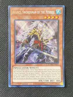 YuGiOh! - Avance, Swordsman of the Nekroz BLMM-EN024 Secret Rare 1st Edition NM - Image 1