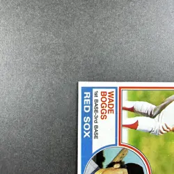 1983 Topps #498 Wade Boggs Rookie (RC) Near Mint (NM) Red Sox Hall of Fame - Image 4