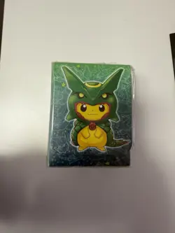 SealedRayquaza Poncho Wearing Pikachu Deck Box Japanese Pokemon Center Exclusive - Image 1