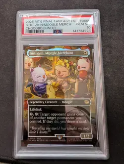 2025 MTG FINAL FANTASY CHOCOBO BUN. #0565 STILTZKIN MOOGLE MERCHANT PSA 10 - Image 3