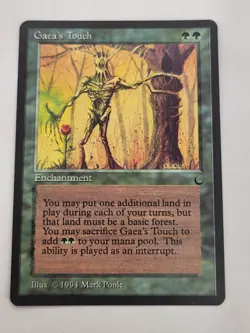 Magic the Gathering - The Dark Gaea's Touch Common 1994 MTG Lightly Played LP - Image 1