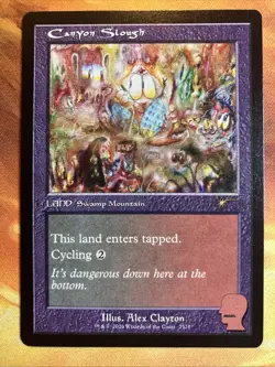 MTG Canyon Slough Secret Lair: X Brain Dead: New Earth Mentality!! - Image 1