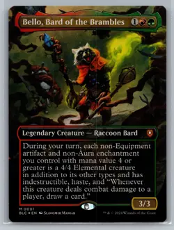 Bello, Bard of the Brambles (Borderless) Commander: Bloomburrow #1 Magic MTG - Image 1