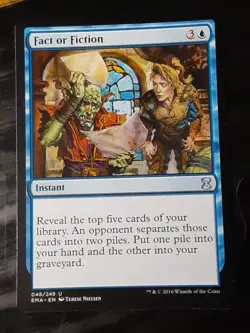 Fact or Fiction , Eternal Masters , NM , MTG, FREE SHIPPING - Image 1