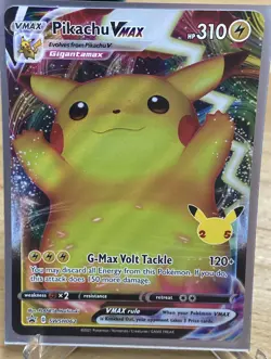 2021 Pokemon Celebrations Stamped Pikachu VMAX Holo - Image 1