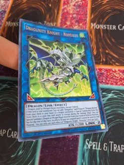 Yugioh Dragunity Knight - Romulus RIRA-EN098 Ultra Rare 1st Edition Near Mint - Image 2