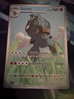 Pokemon TCG Golurk 123/086 SV: Black Bolt Illustration Rare English - Image 1