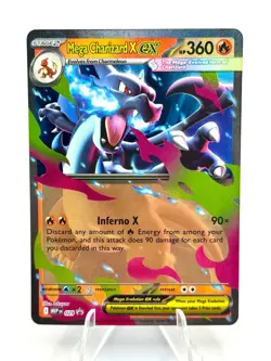 2026 Mega Charizard X EX 029 Black Star Promo Pokemon Card NM - Image 1