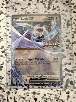 Pokemon TCG Lugia EX 082/131 Stamped Prismatic Evolutions Promo NM - Image 1