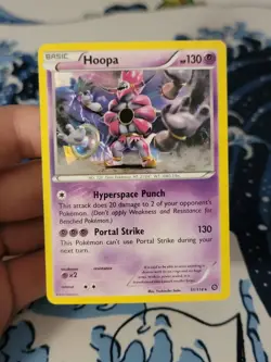 Pokemon TCG Hoopa Steam Siege 51/114 Cracked Ice Holo LP - Image 1