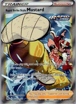 Rapid Strike Style Mustard TG27/TG30 Brilliant Stars Trainer Gallery Pokemon NM - Image 1