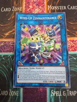 Yugioh Wind-Up Zenmaintenance FLOD-EN049 Super Rare 1st Edition Near Mint - Image 1