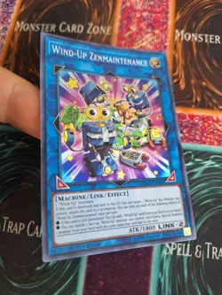 Yugioh Wind-Up Zenmaintenance FLOD-EN049 Super Rare 1st Edition Near Mint - Image 2