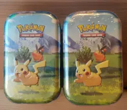 Lot of 2 Pokemon Ascended Heroes Mini Tins Sealed Pikachu - Image 1