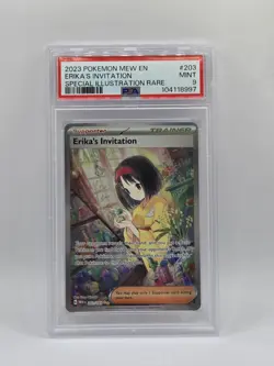 Pokemon TCG 151 - 203/165 Erika's Invitation - Special Illustration Rare - PSA 9 - Image 1