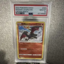 The Pokemon Company Radiant Charizard PSA 10 Crown Zenith Radiant Holo 020/159 - Image 1