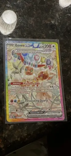 Pokemon Eevee ex Full Art Holo Special Illustration Rare 167/131 Prismatic Evol… - Image 1