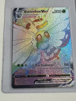 Pokemon Butterfree VMAX Secret Rare Full Art Holo 190/189 Darkness Ablaze 300 HP - Image 1