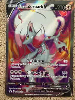 HISUIAN ZOROARK V SWSH297 HOLO P SWORD & SHIELD PROMO POKEMON NM/M - Image 1