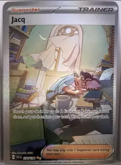 Pokemon TCG Jacq 250/198 Scarlet & Violet Special Illustration Rare Holo - Image 1