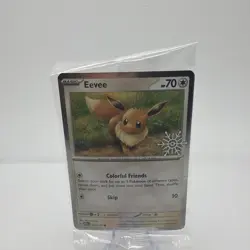 Eevee Pokemon 133/165 Snowflake Stamped From Holiday Collection sealed!! - Image 1