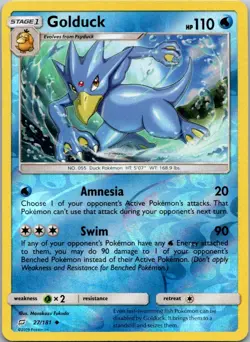 GOLDUCK - 27/181 Team Up - POKEMON Reverse Holo NM/M - Image 1