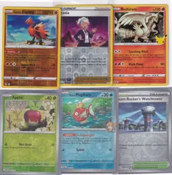 LOT 6 Pokemon TCG Holos + Reverse Foil ** PACK FRESH CLEAN ** HOLO FOILS - 40 - Image 1