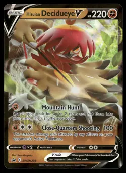 Hisuian Decidueye V SWSH238 Holo Promo Sword & Shield Promo Pokemon Holo NM - Image 1
