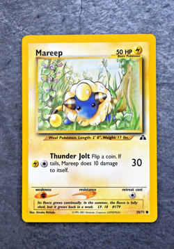 Pokemon TCG - Mareep 58/75 - Neo Discovery - Common LP - Image 1