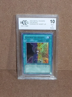 Yugioh Metal Raiders Change Of Heart MRD-060 BCCG 10 - Image 1