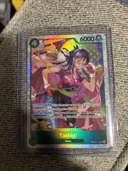 One Piece TCG - Tashigi PRERELEASE ENGLISH EB03-018 HEROINES SR - NM/MT - Image 1