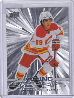 25-26 Upper Deck Series 1 Zayne Parekh Young Guns Outburst - Image 1