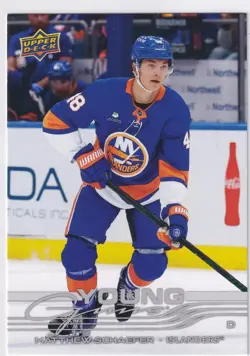 2025-26 Upper Deck Series 2 - Young Guns Matthew Schaefer #451 Oversized (RC) - Image 1