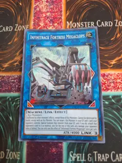 Yugioh Infinitrack Fortress Megaclops INCH-EN011 Secret Rare 1st Edition NM - Image 1