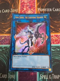 Yugioh Gaia Saber, the Lightning Shadow DUDE-EN022 Ultra Rare 1st Edition NM - Image 1