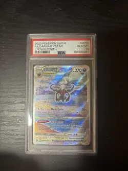 2023 Pokemon SwSh FA Darkrai VSTAR Gem MT 10 Crown Zenith Card #GG50 - Image 1