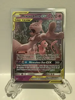 Pokemon Card Mewtwo and Mew Tag Team #71/236 Ultra Rare - Image 1