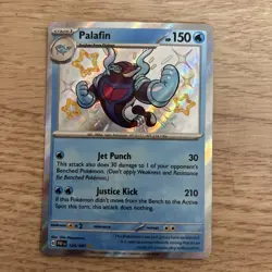 Palafin 124/091 Paldean Fates Baby Shiny Pokemon TCG Card - Image 1