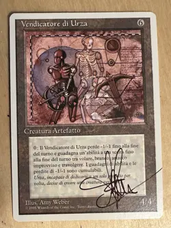 MTG ARTIST PROOF WB Italian Urzas Avenger AP Time Walk Sketch Art Amy WEBER - Image 2