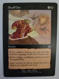 Snuff Out Mercadian Masques MTG 1999 Instant Black Magic the Gathering NM/LP - Image 1