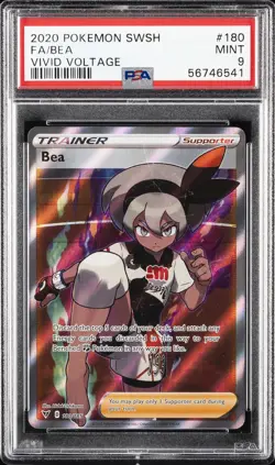 2020 POKEMON SWORD & SHIELD VIVID VOLTAGE #180 FULL ART/BEA PSA 9 - Image 1