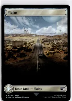 MTG FINAL FANTASY FOIL Land Plains () L 296 NM Pack Fresh ActualScan of Card - Image 1