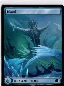 MTG FINAL FANTASY FOIL Land Island () L 297 NM Pack Fresh ActualScan of Card - Image 1