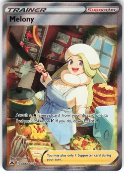 Melony GG64/GG70 Pokemon Crown Zenith: Galarian Gallery Holo Ultra Rare NM - Image 1