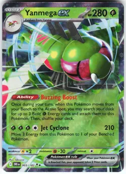 Yanmega ex - 003/182 Pokemon SV10: Destined Rivals Holo Double Rare NM - Image 1