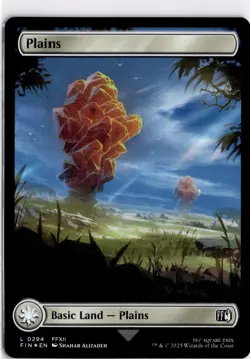 MTG FINAL FANTASY FOIL Land Plains () L 294 NM Pack Fresh ActualScan of Card - Image 1