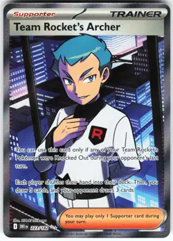 Team Rocket's Archer - 223/182 Pokemon SV10: Destined Rivals Holo Ultra Rare NM - Image 1